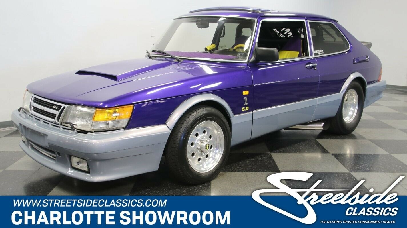 Hit The Drag Strip With This Supercharged V8-Powered Saab 900