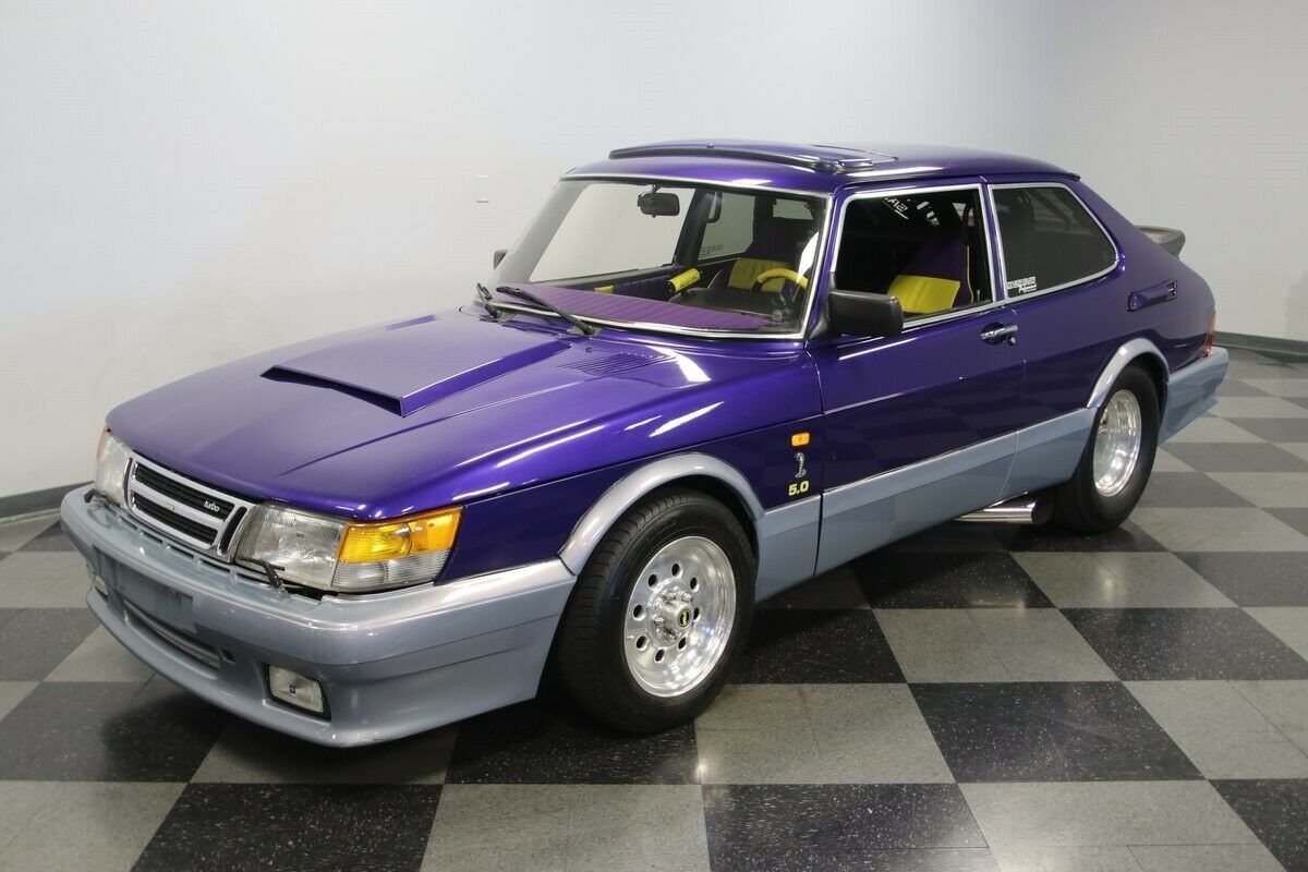 Hit The Drag Strip With This Supercharged V8-Powered Saab 900