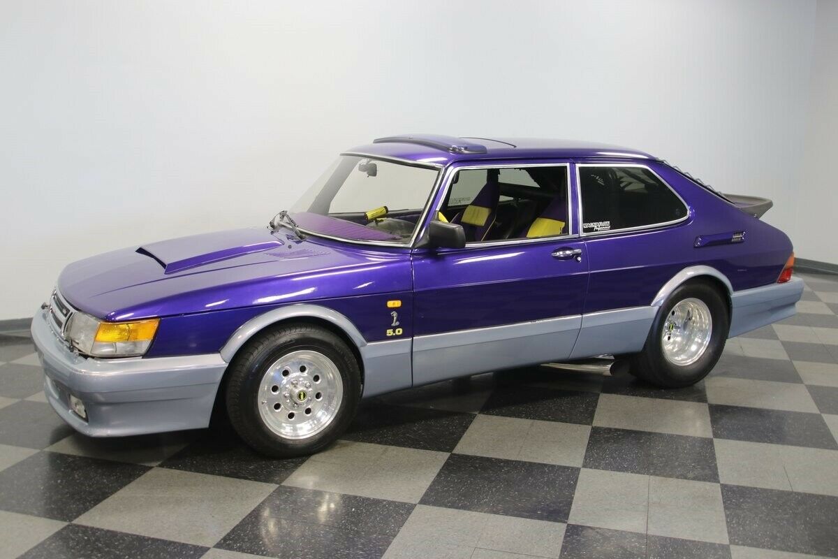 Hit The Drag Strip With This Supercharged V8-Powered Saab 900