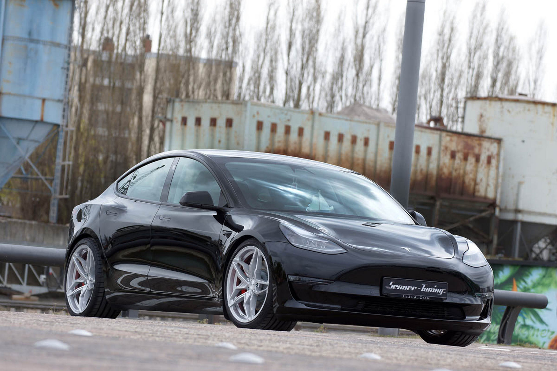 New Coilovers And Wheels Transform This Tesla Model 3 Performance