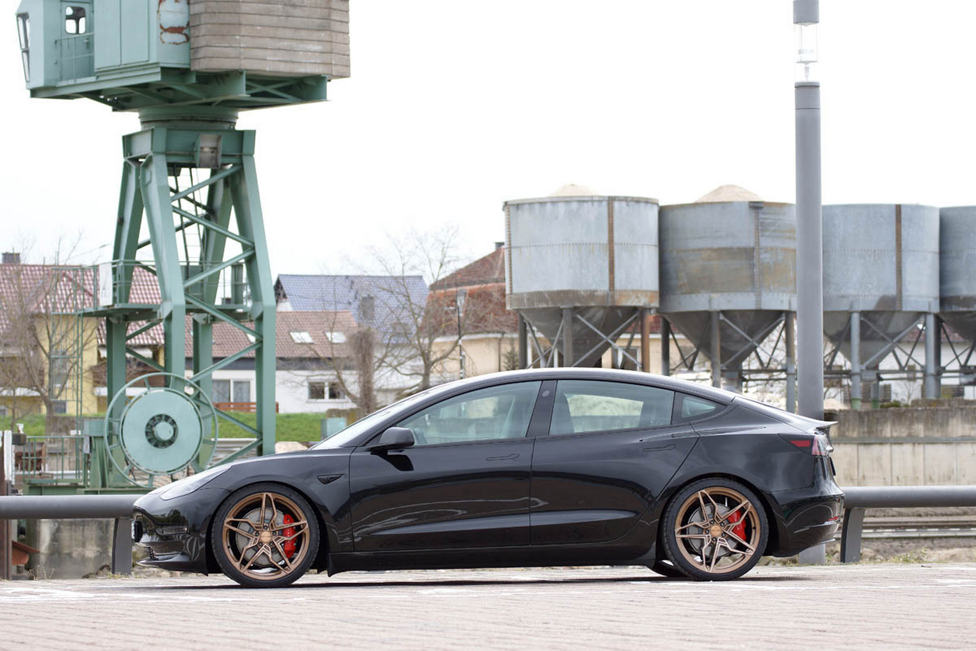 New Coilovers And Wheels Transform This Tesla Model 3 Performance