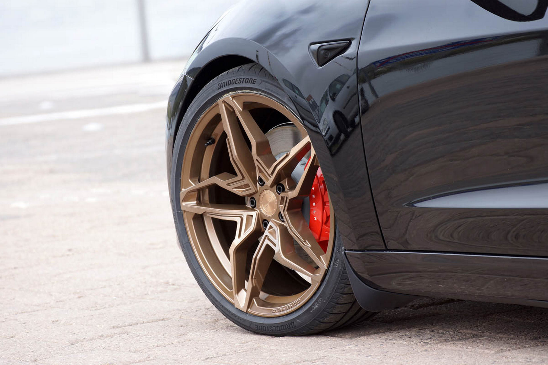 New Coilovers And Wheels Transform This Tesla Model 3 Performance