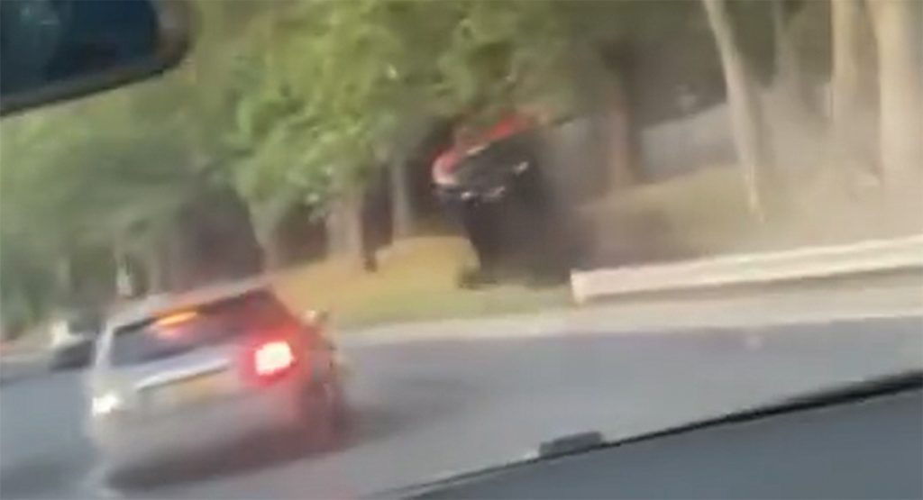  Speeding BMW Driver Sideswipes Two Cars, Flips After Hitting A Tree