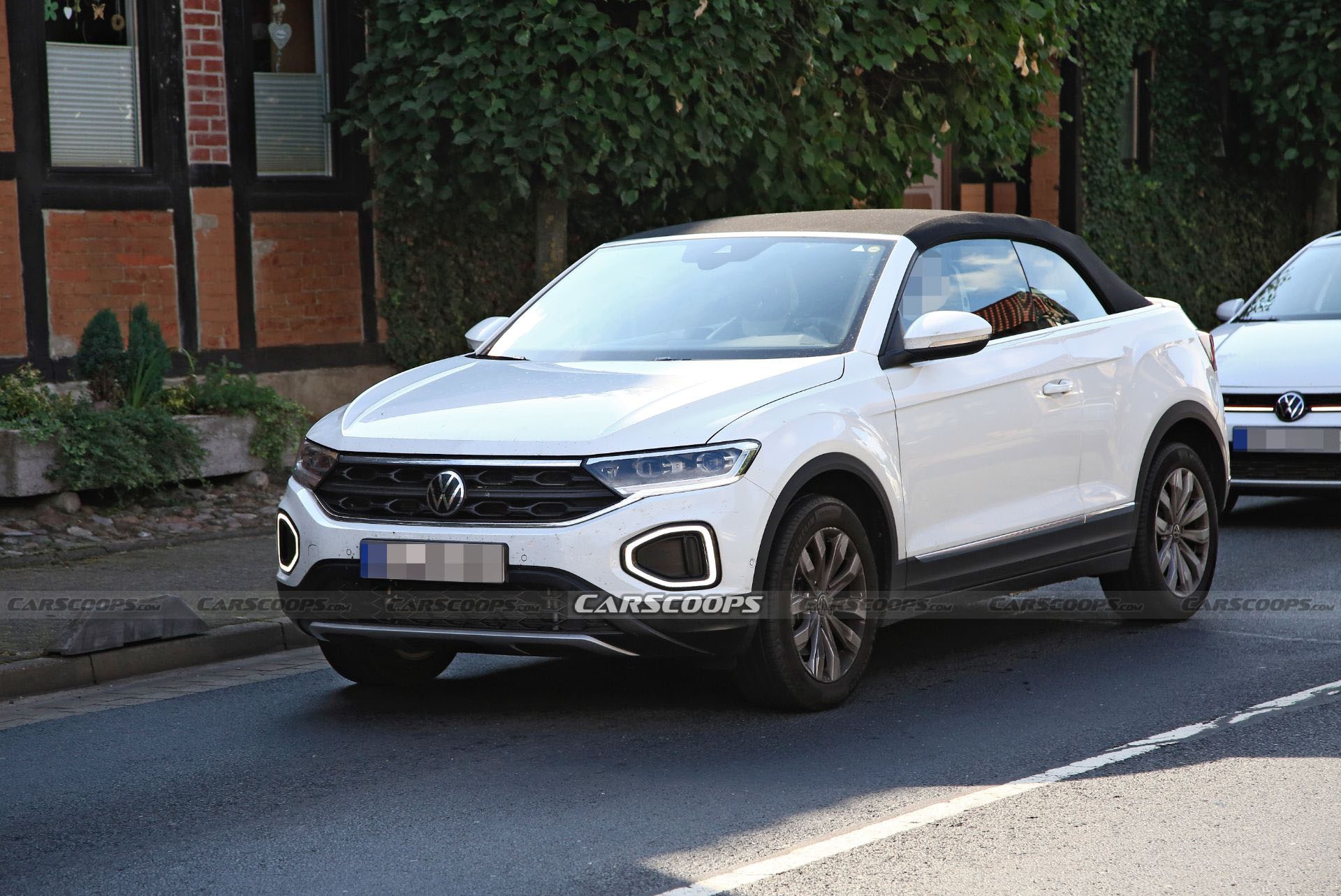 Facelifted VW T-Roc Cabriolet Spied Undisguised Showing Fresh Bumper