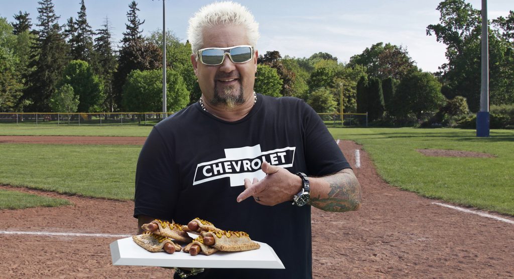  Chevrolet Teams Up With Guy Fieri To Create Apple Pie Hot Dog For Field Of Dreams Baseball Game