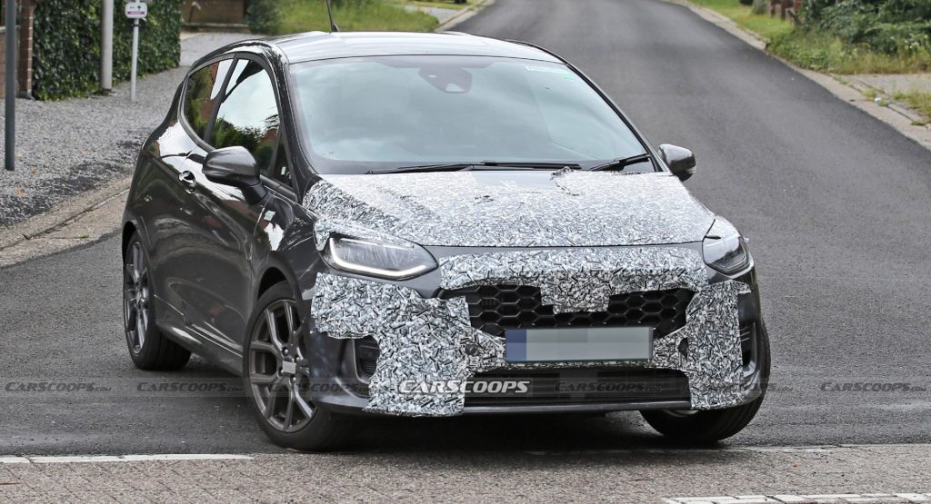 Facelifted 2022 Ford Fiesta Spied Showing Its Sportier Side In ST-Line Trim