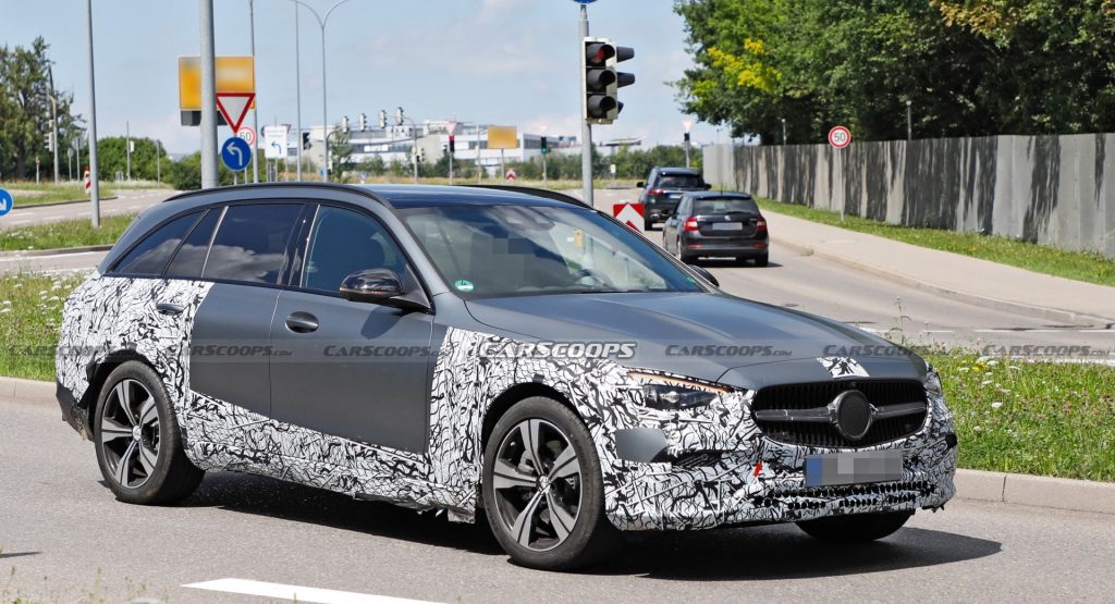 Soon To Be Unveiled 2022 Mercedes C-Class All-Terrain Spied With Less Camo