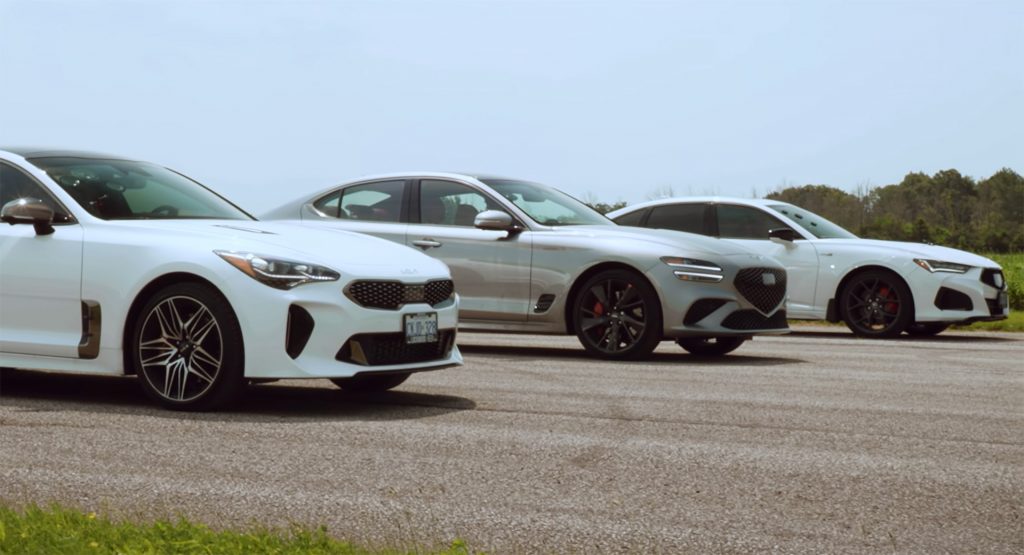  Acura TLX Type S Vs. Genesis G70 Vs. Kia Stinger: Which Asian Performance Sedan Is The Fastest?