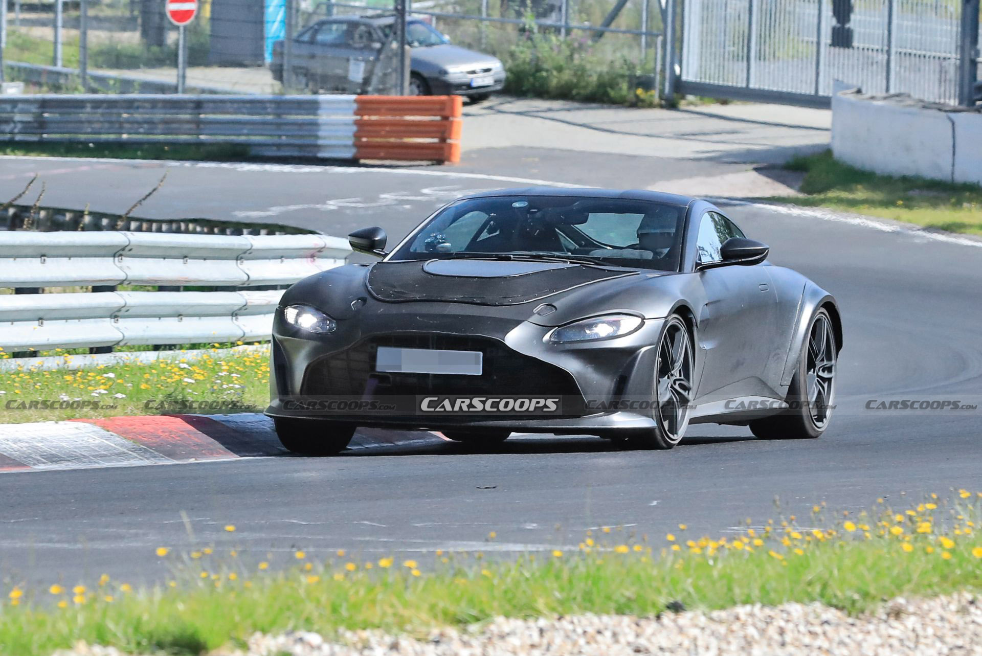 Hotter Aston Martin Vantage Prototype Spied Possibly Hiding A V12 Engine