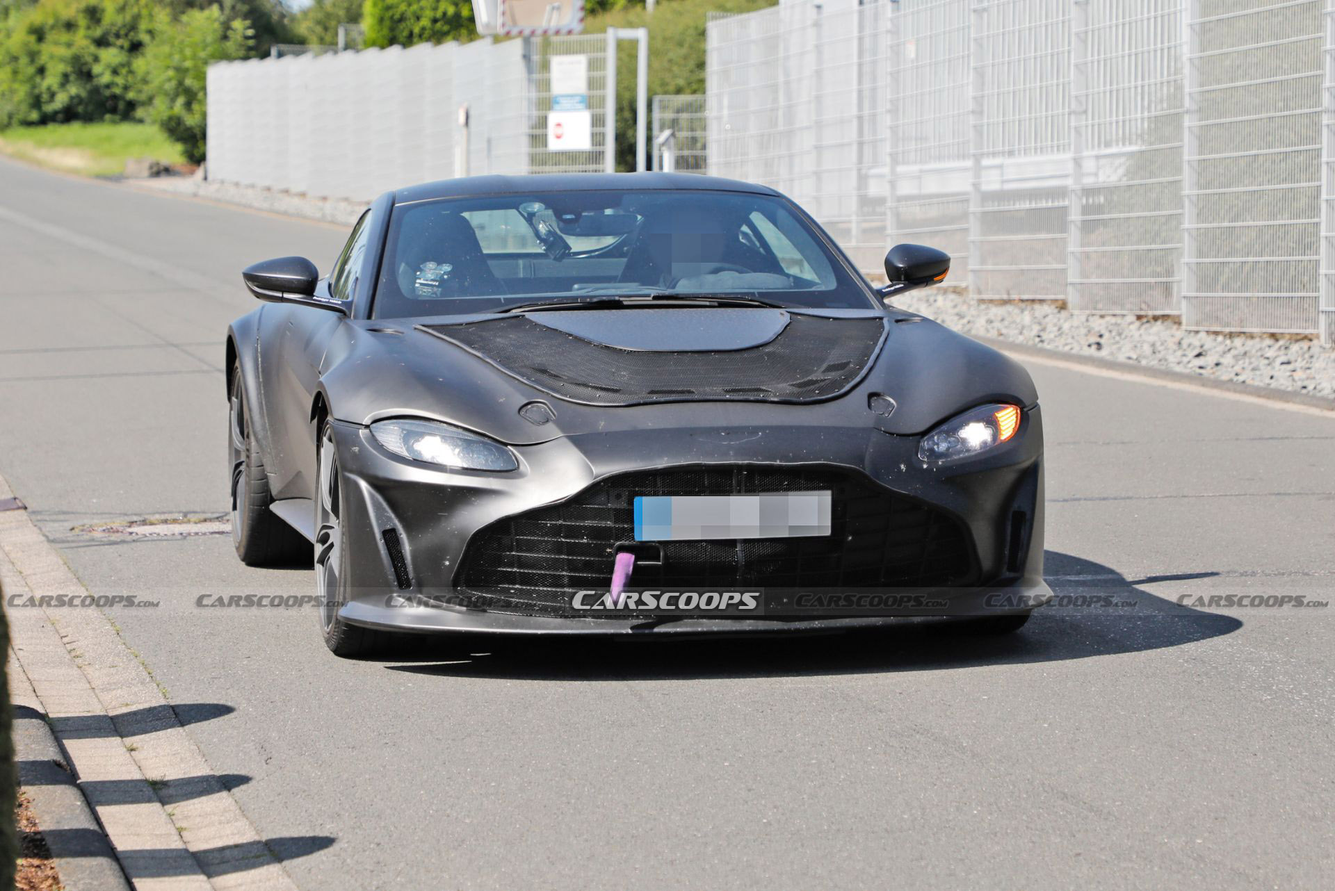 Hotter Aston Martin Vantage Prototype Spied Possibly Hiding A V12 Engine
