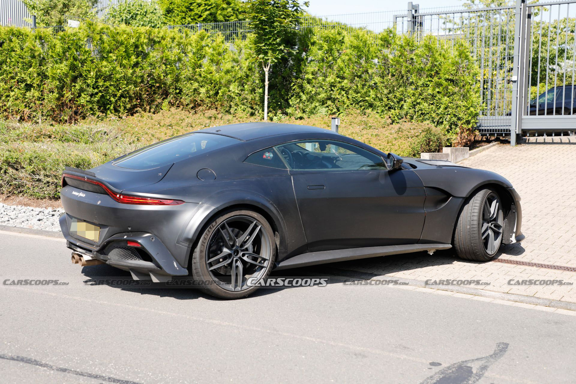 Hotter Aston Martin Vantage Prototype Spied Possibly Hiding A V12 Engine