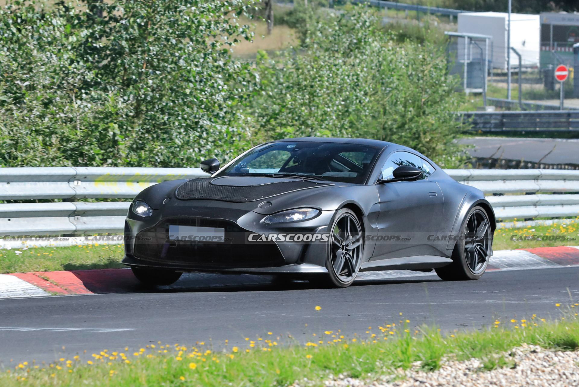 Hotter Aston Martin Vantage Prototype Spied Possibly Hiding A V12 Engine