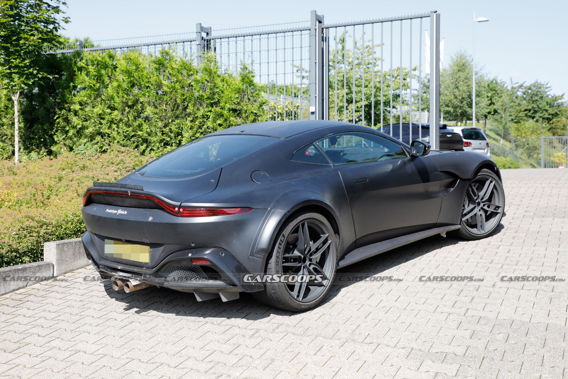 Hotter Aston Martin Vantage Prototype Spied Possibly Hiding A V12 Engine