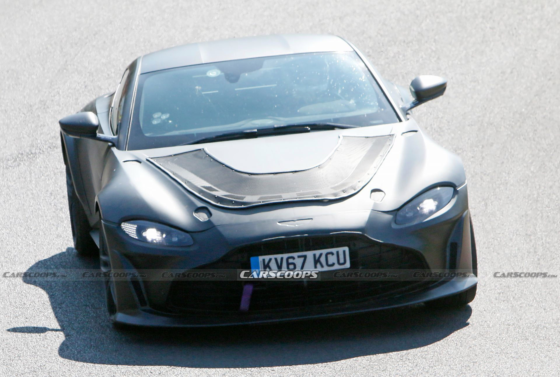 Hotter Aston Martin Vantage Prototype Spied Possibly Hiding A V12 Engine