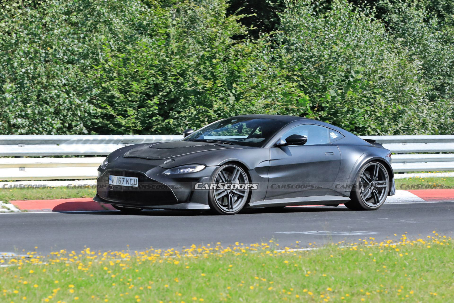 Hotter Aston Martin Vantage Prototype Spied Possibly Hiding A V12 Engine