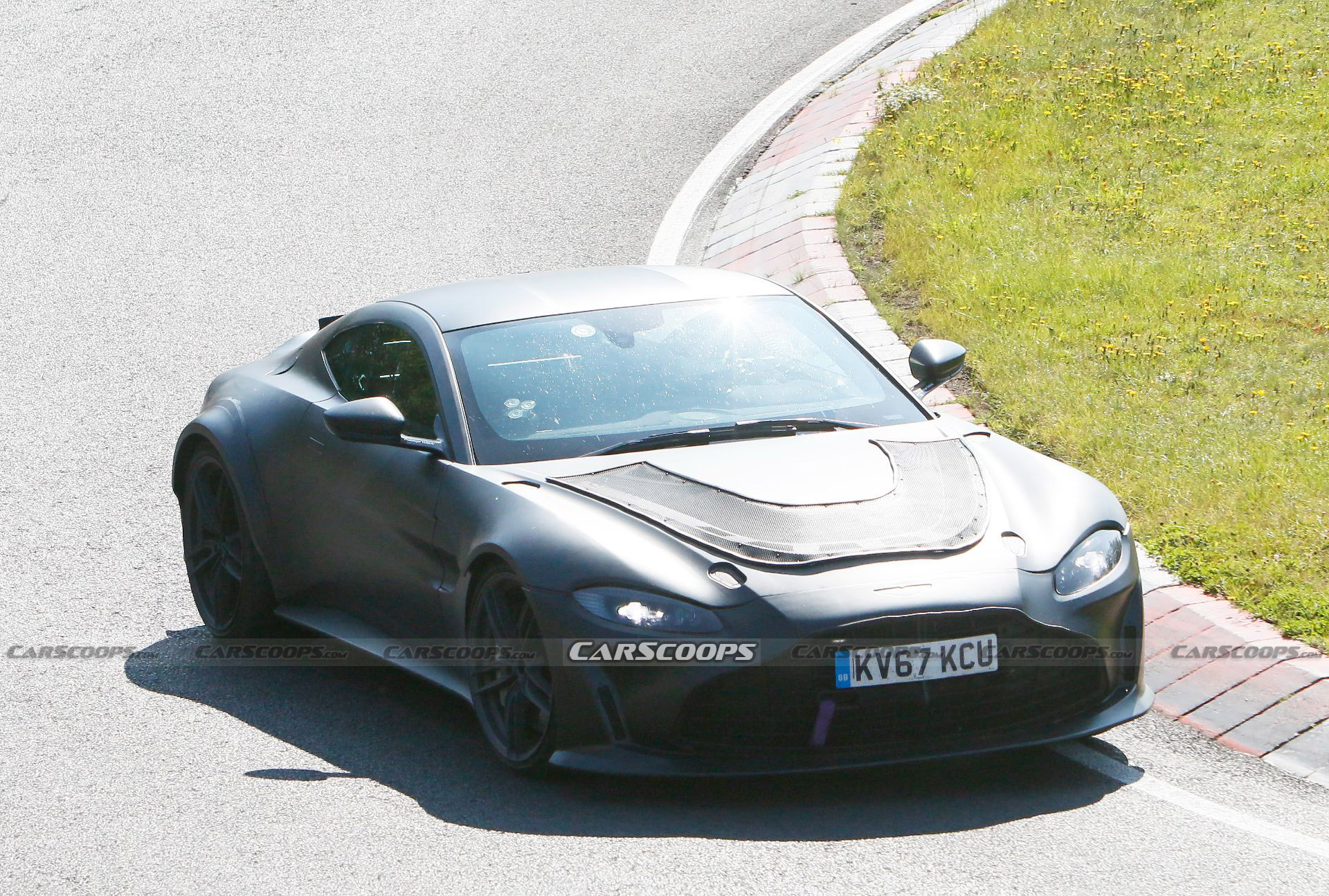 Hotter Aston Martin Vantage Prototype Spied Possibly Hiding A V12 Engine