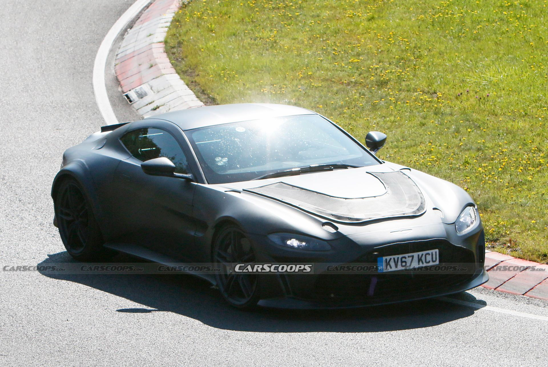 Hotter Aston Martin Vantage Prototype Spied Possibly Hiding A V12 Engine