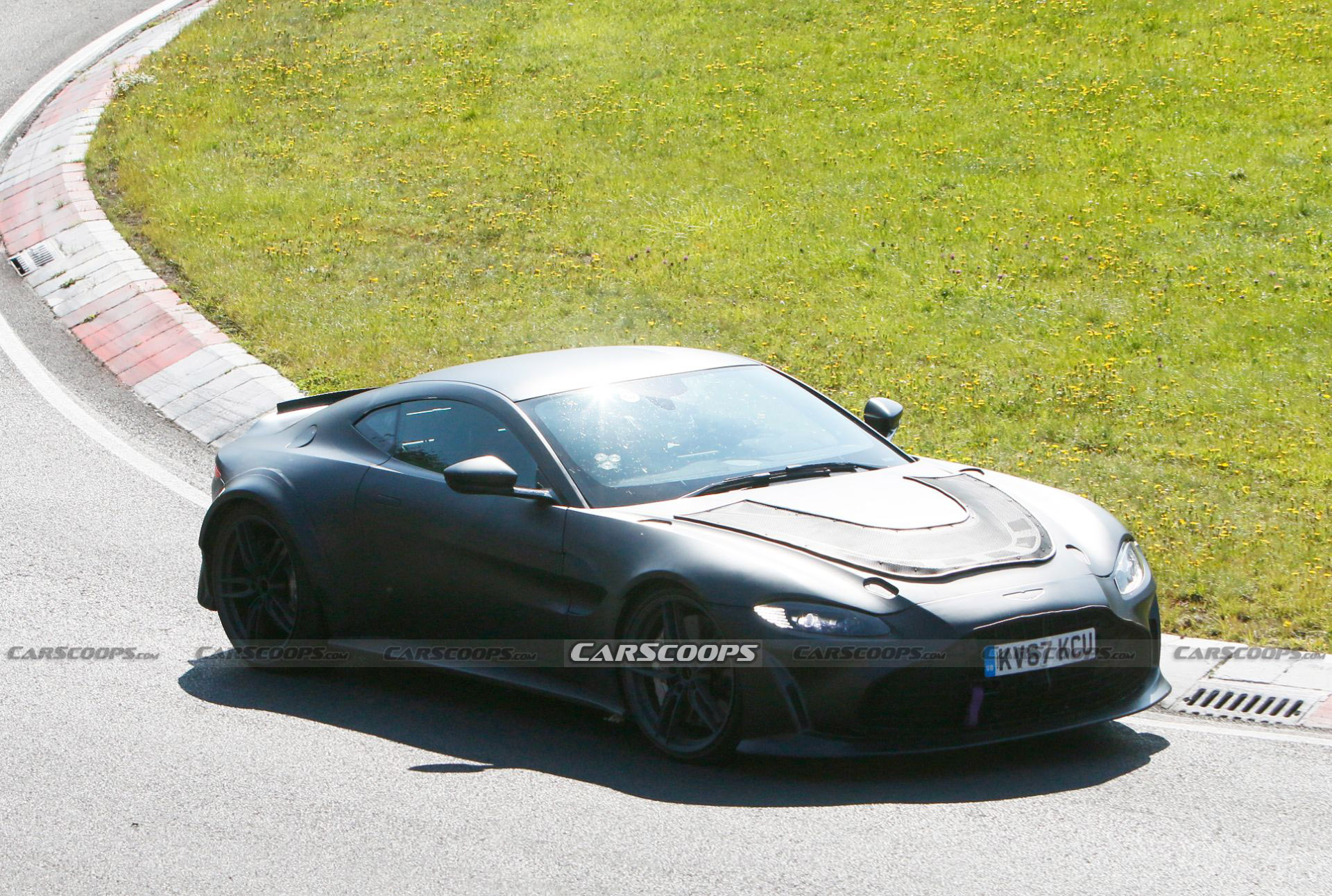 Hotter Aston Martin Vantage Prototype Spied Possibly Hiding A V12 Engine
