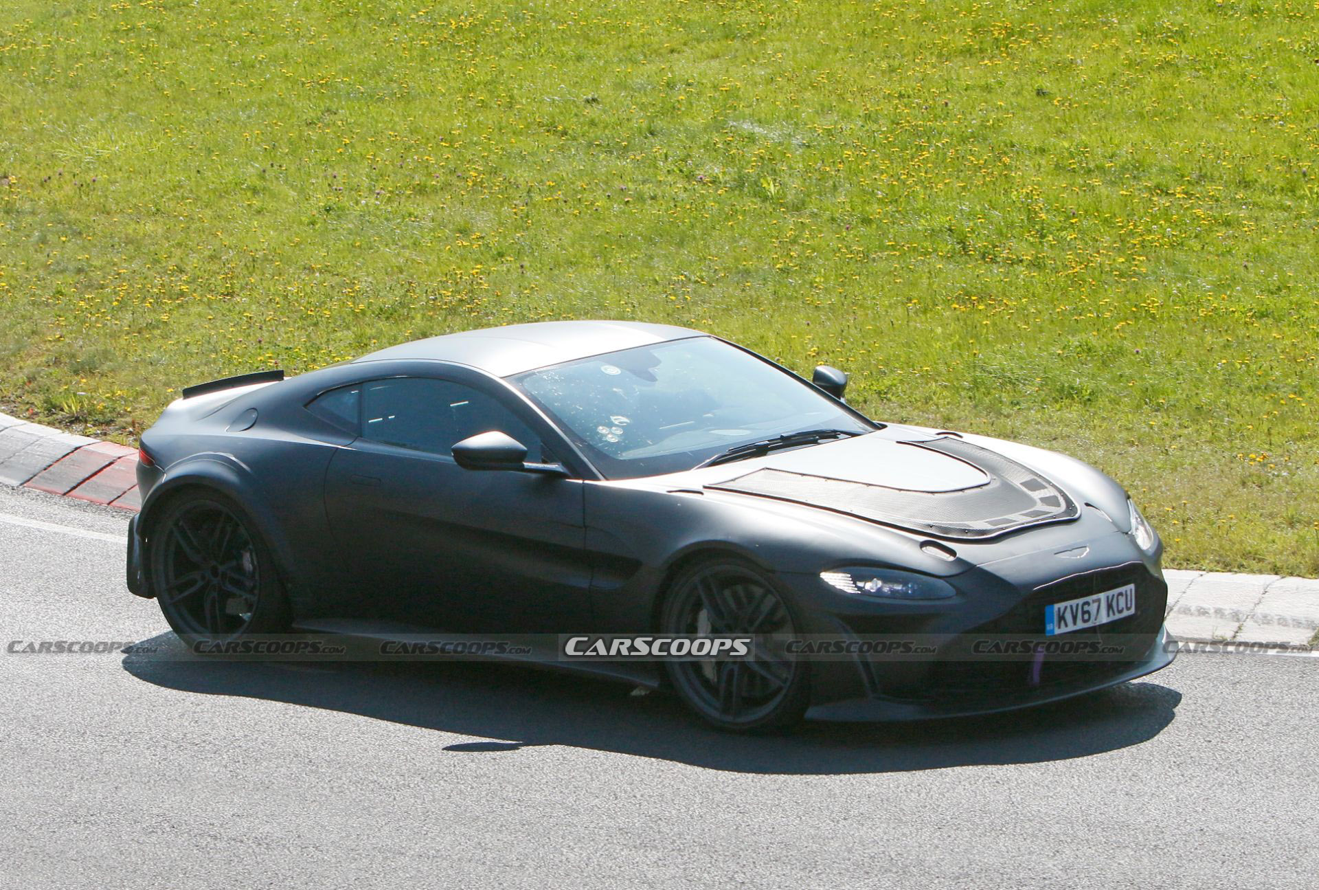 Hotter Aston Martin Vantage Prototype Spied Possibly Hiding A V12 Engine