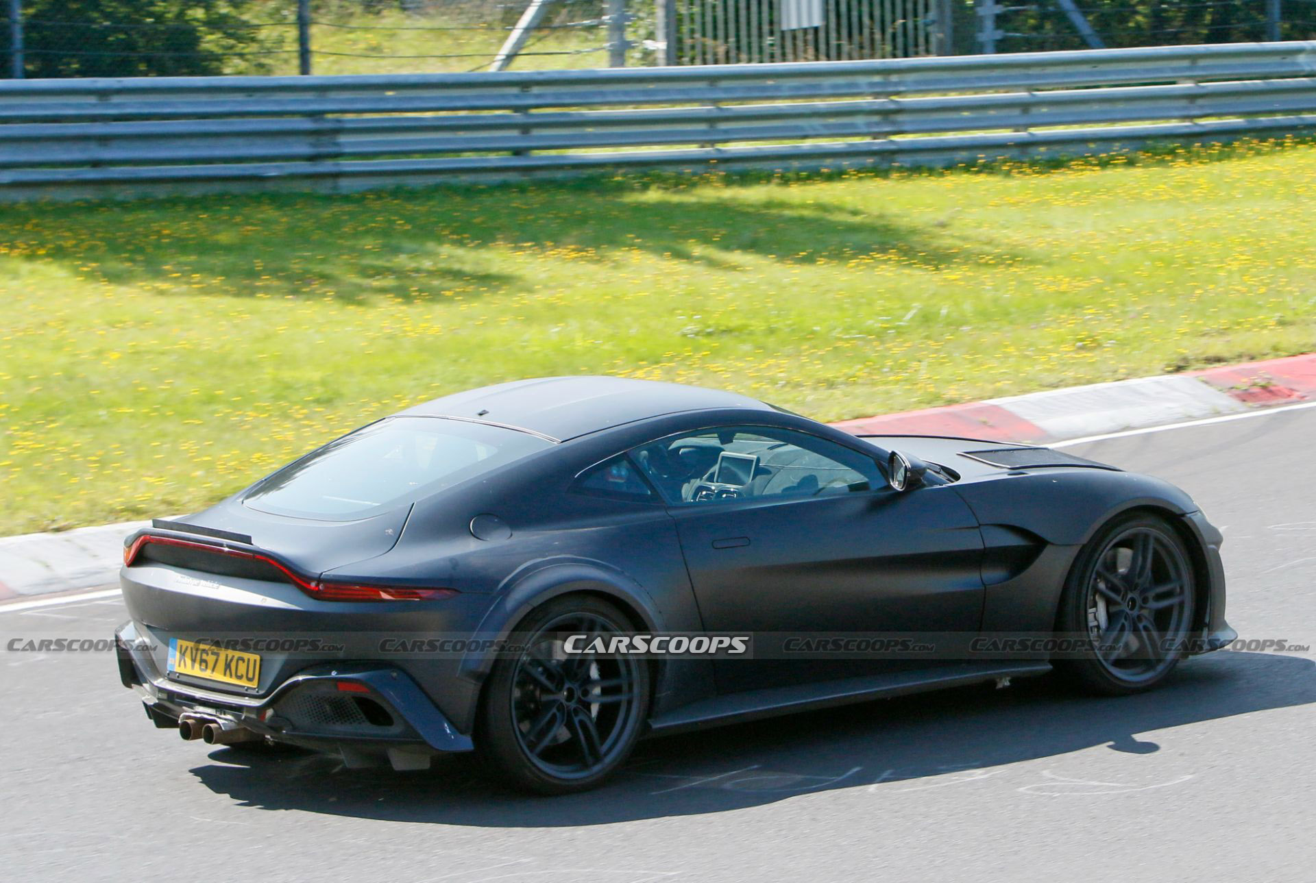 Hotter Aston Martin Vantage Prototype Spied Possibly Hiding A V12 Engine