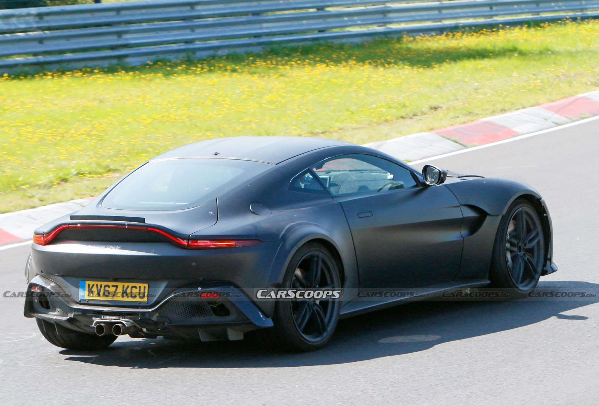 Hotter Aston Martin Vantage Prototype Spied Possibly Hiding A V12 Engine