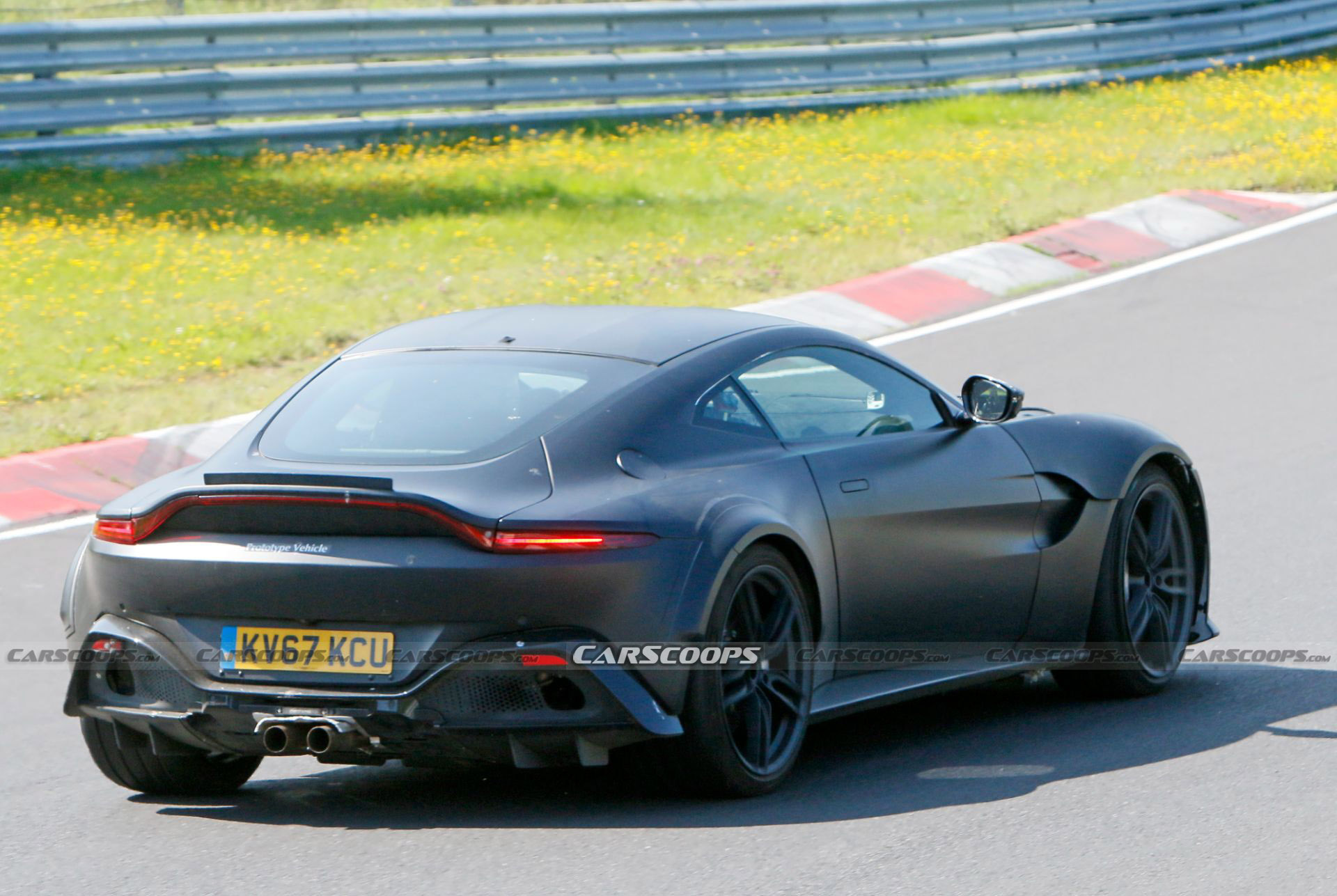Hotter Aston Martin Vantage Prototype Spied Possibly Hiding A V12 Engine