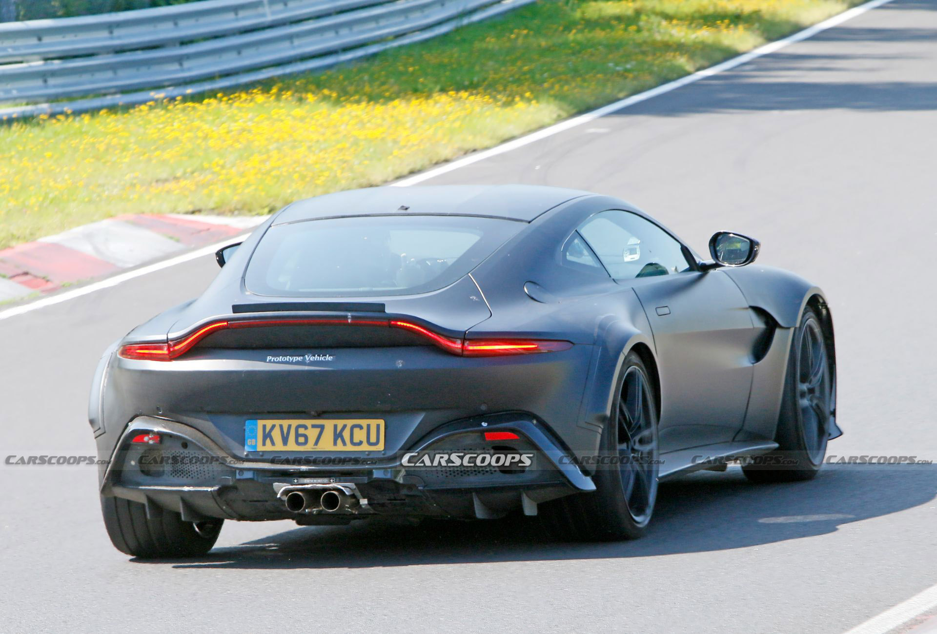 Hotter Aston Martin Vantage Prototype Spied Possibly Hiding A V12 Engine