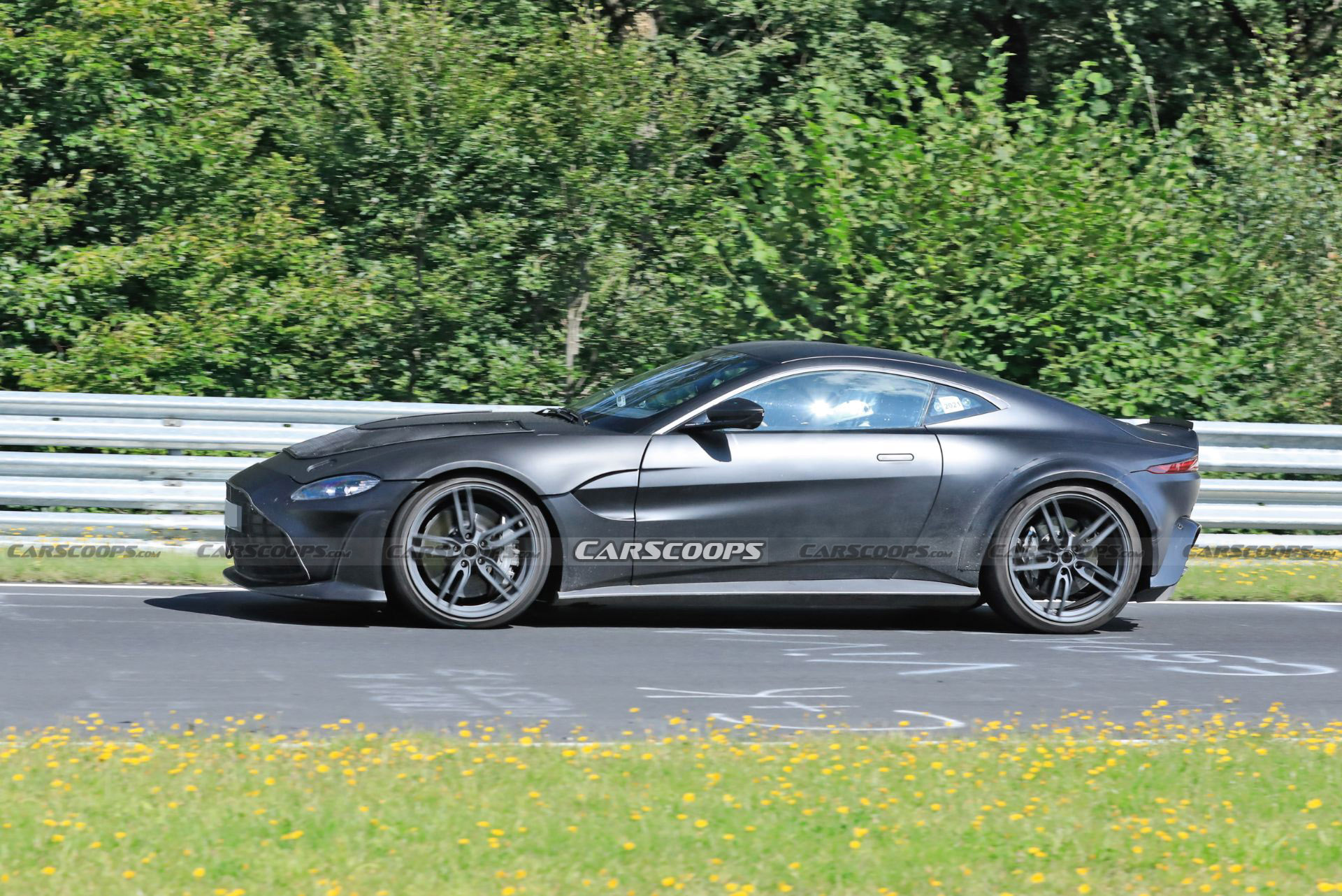 Hotter Aston Martin Vantage Prototype Spied Possibly Hiding A V12 Engine
