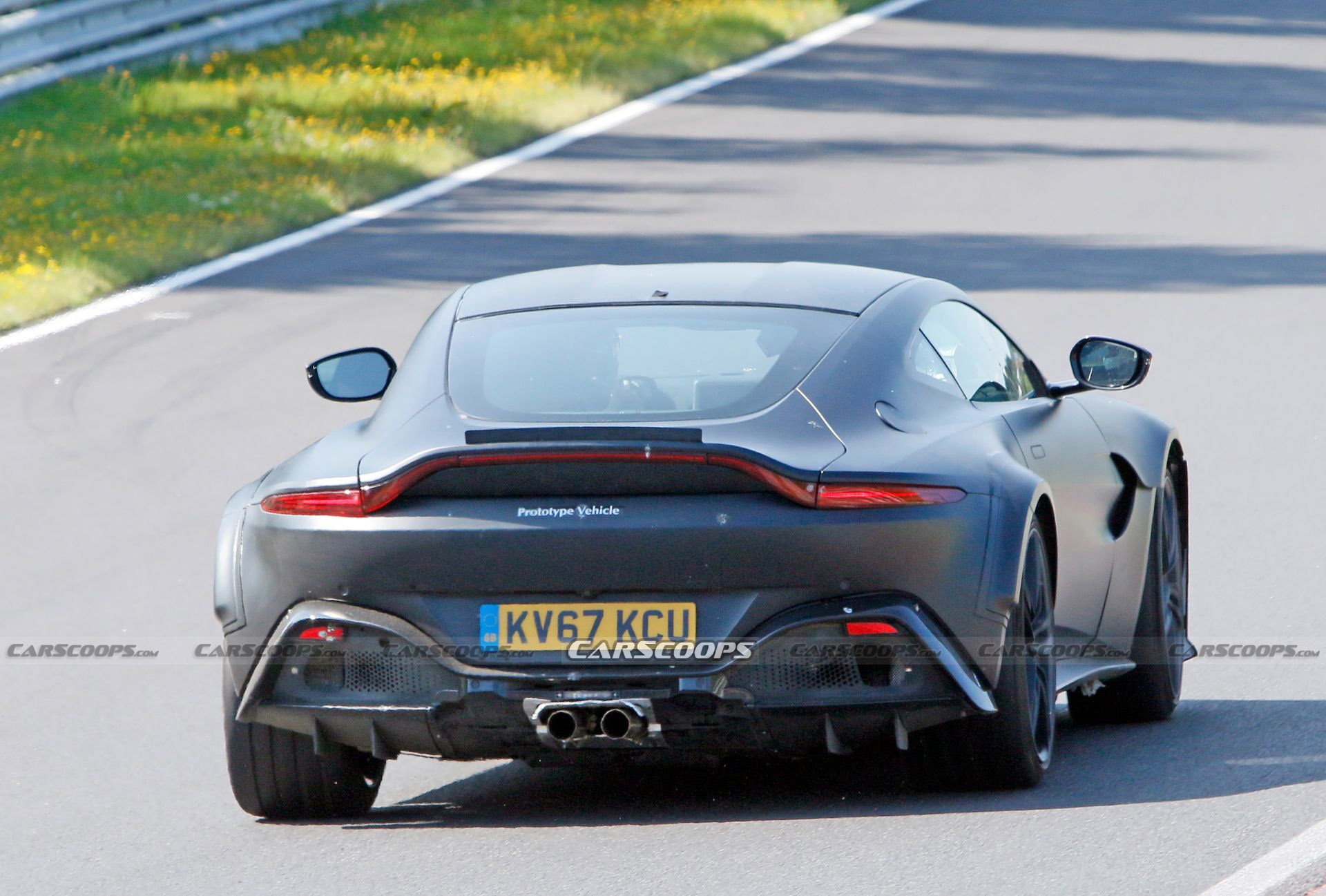 Hotter Aston Martin Vantage Prototype Spied Possibly Hiding A V12 Engine