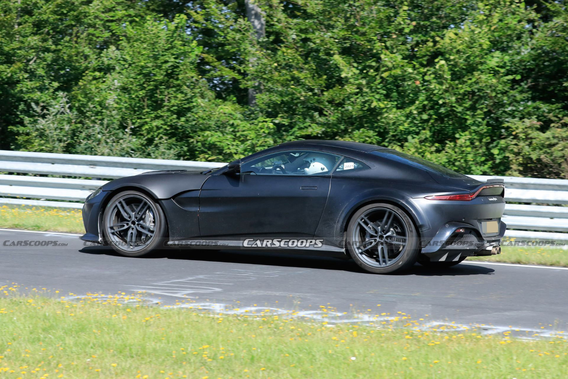 Hotter Aston Martin Vantage Prototype Spied Possibly Hiding A V12 Engine