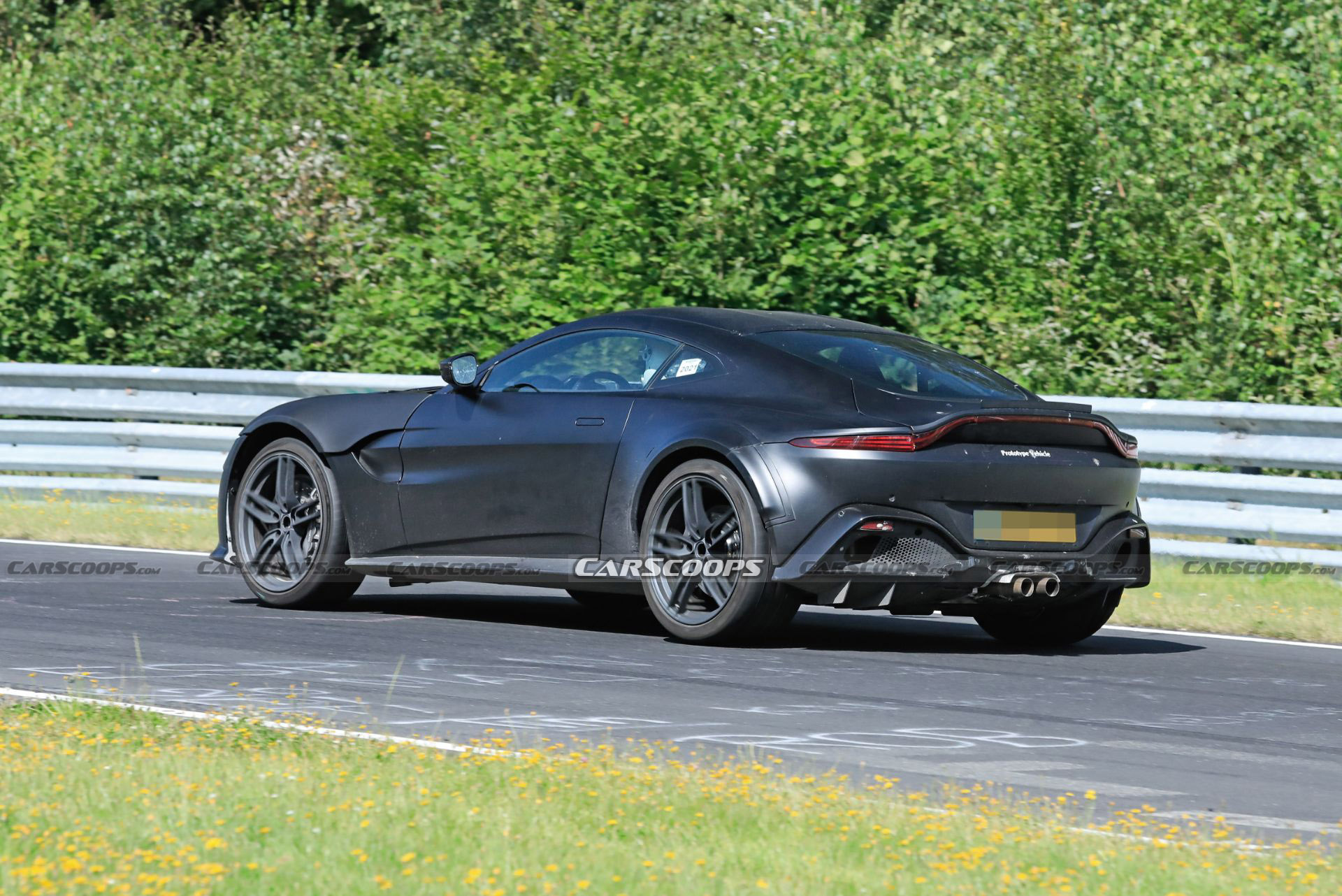 Hotter Aston Martin Vantage Prototype Spied Possibly Hiding A V12 Engine