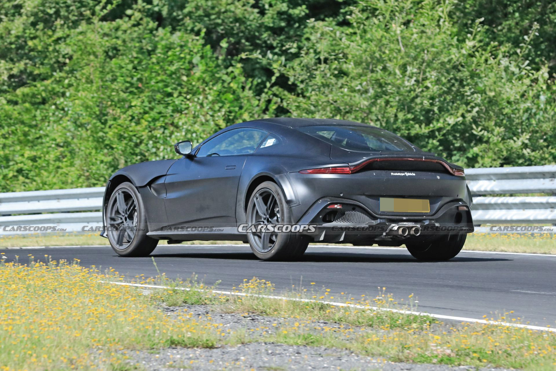 Hotter Aston Martin Vantage Prototype Spied Possibly Hiding A V12 Engine