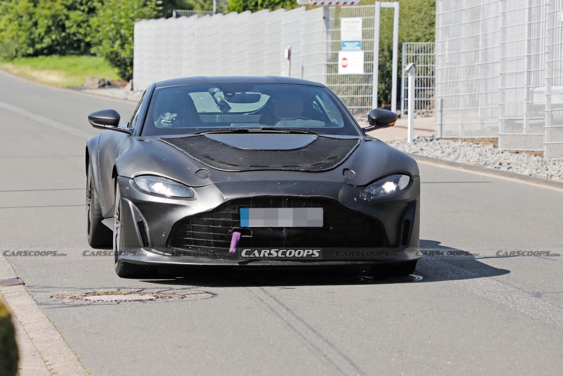 Hotter Aston Martin Vantage Prototype Spied Possibly Hiding A V12 Engine