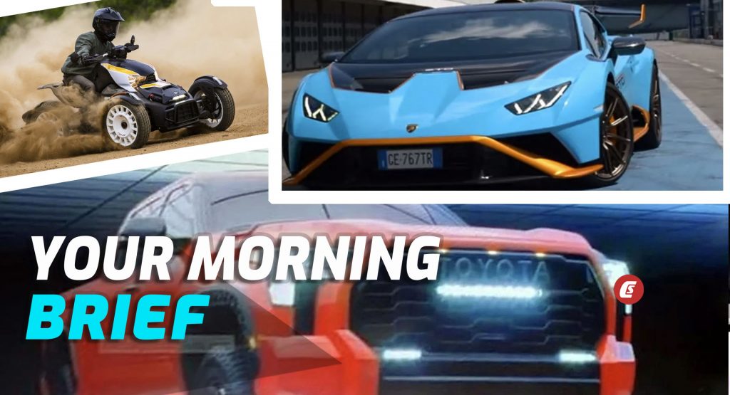 Lambo Huracan STO Goes Around Hockenheim, Updated Can-Am Range, And Everything We Know About New Tundra: Your Morning Brief