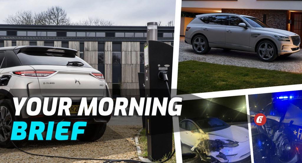 DS Goes All Electric, 2022 Genesis GV80 Launched In Korea, And Another Tesla Slams Into An Emergency Vehicle: Your Morning Brief