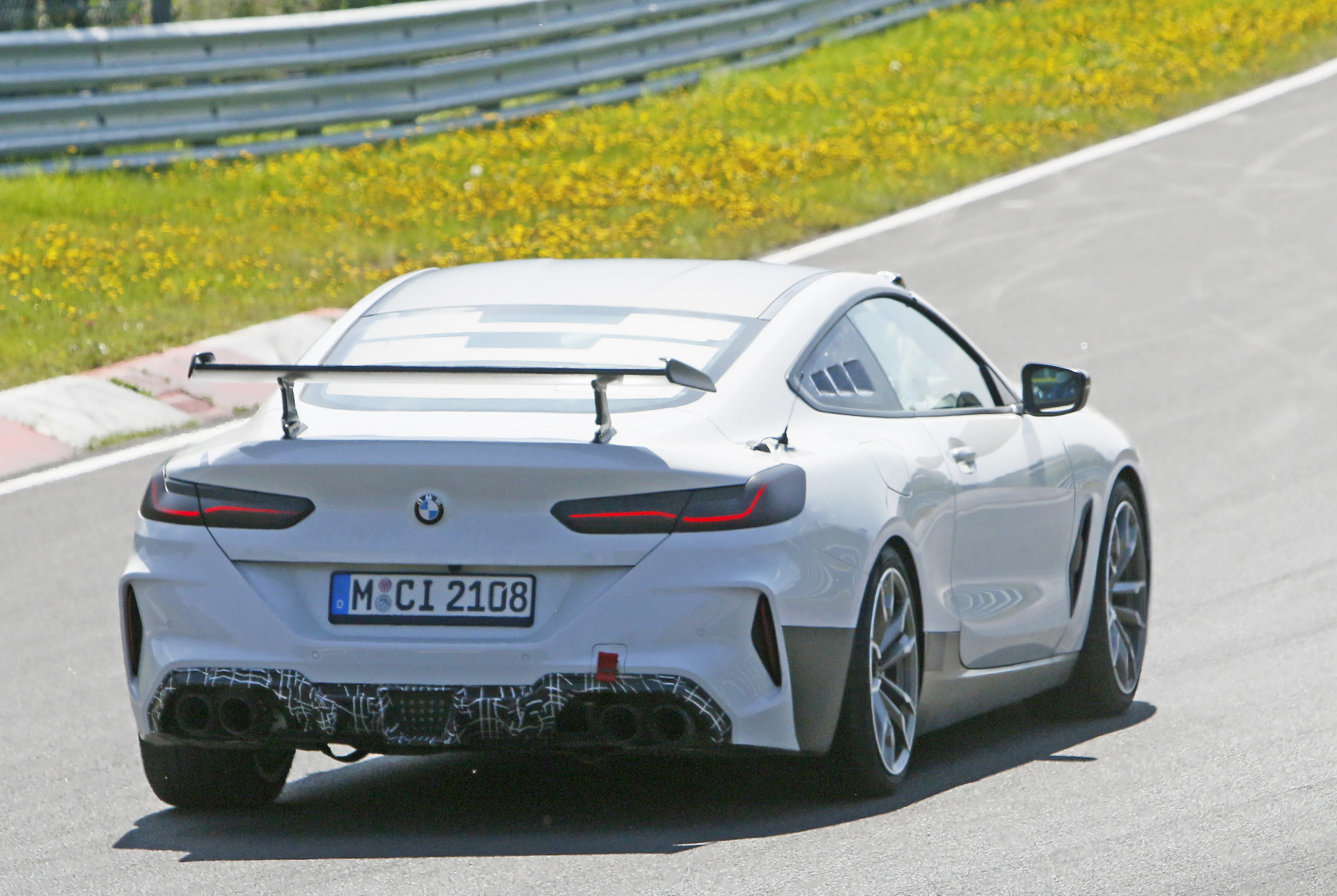 Possible BMW M8 CSL Prototype Spotted Again, This Time With Added Visual Accents