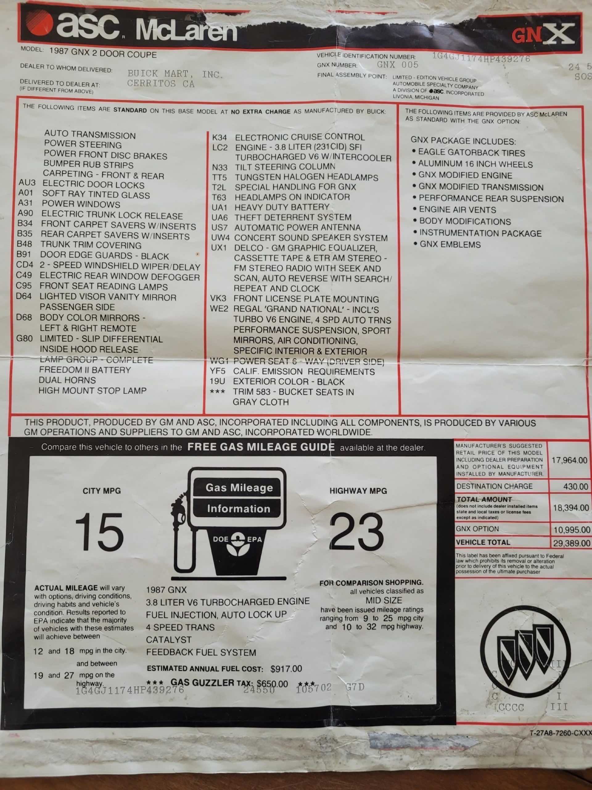 The Buick GNX Could Smoke Supercars In 1987, And This 1700-Mile One Is Ready For You To Light It Up