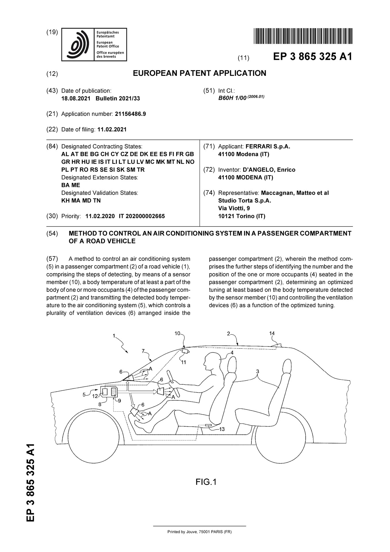 Ferrari Patent Shows The Air Conditioning System Of The Future