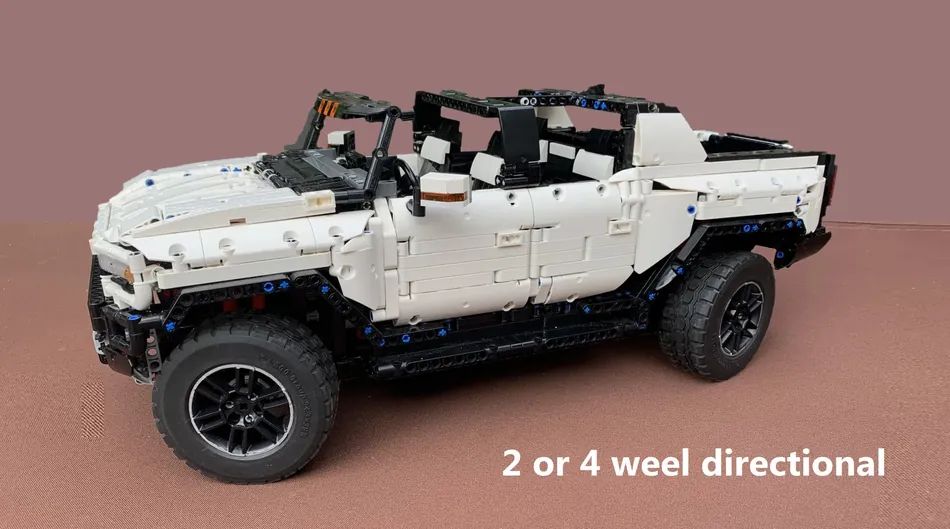 Lego Enthusiast Creates Scale GMC Hummer EV With Crab Walking And Adjustable Suspension