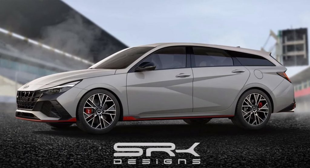 Rendering Shows That The New Hyundai Elantra N Works Very Well As A Wagon
