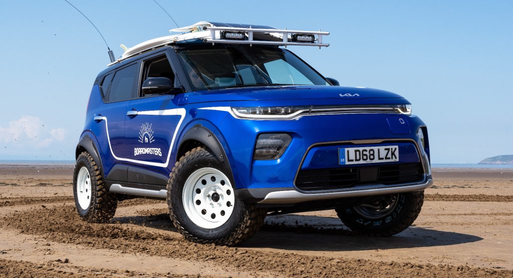  Lifted Kia Soul EV Boardmasters Edition Is The Perfect Vehicle For Surfers