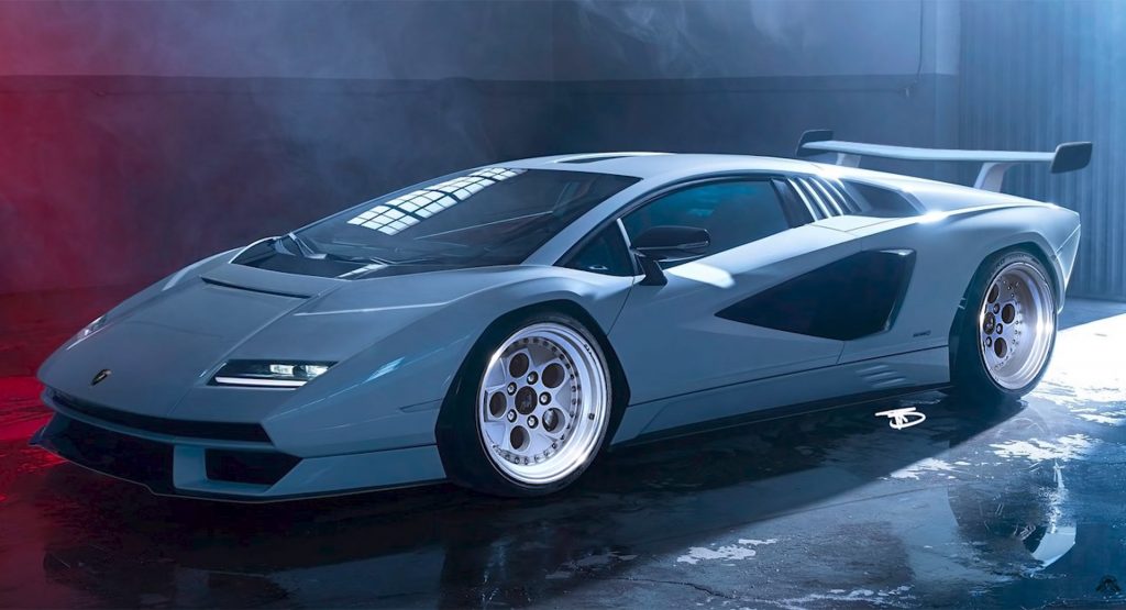  Would A Big Rear Wing And Retro Wheels Fix The New Lamborghini Countach For You?