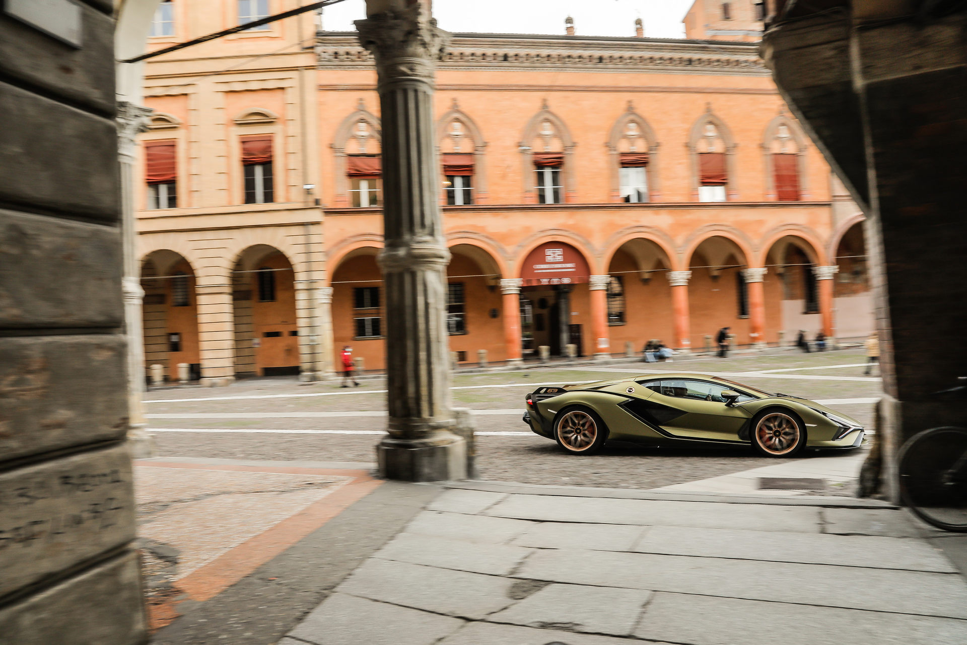 Lamborghini Sián FKP 37 Visits Bologna To Celebrate The Latest World Heritage Site