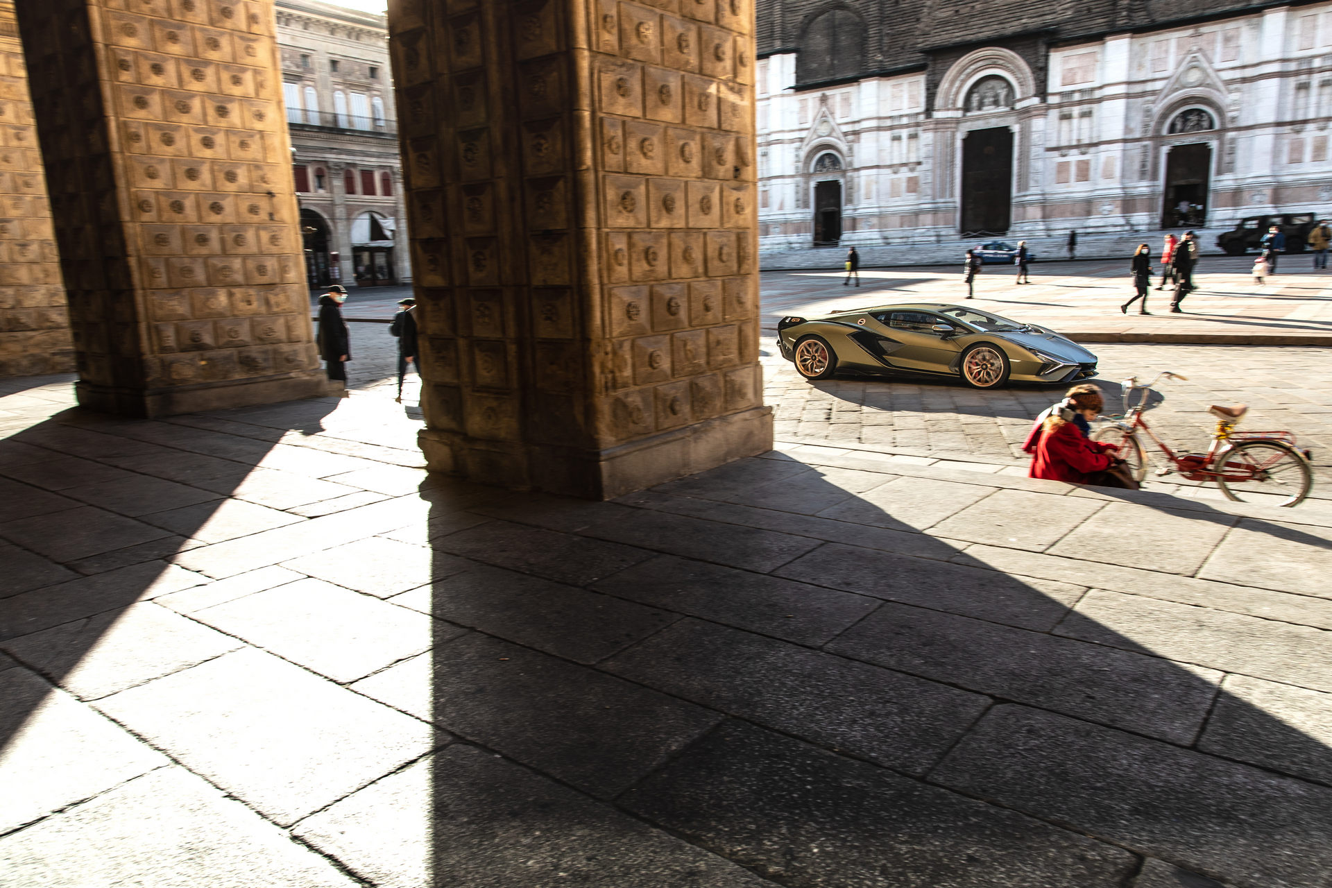 Lamborghini Sián FKP 37 Visits Bologna To Celebrate The Latest World Heritage Site
