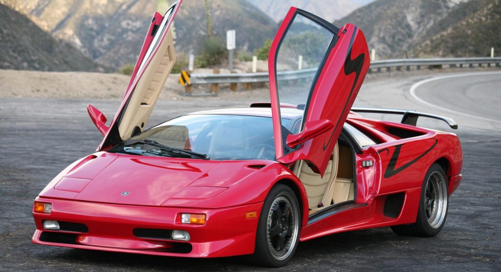  Red And Black 1998 Diablo SV Is As Brash As Lamborghinis Get