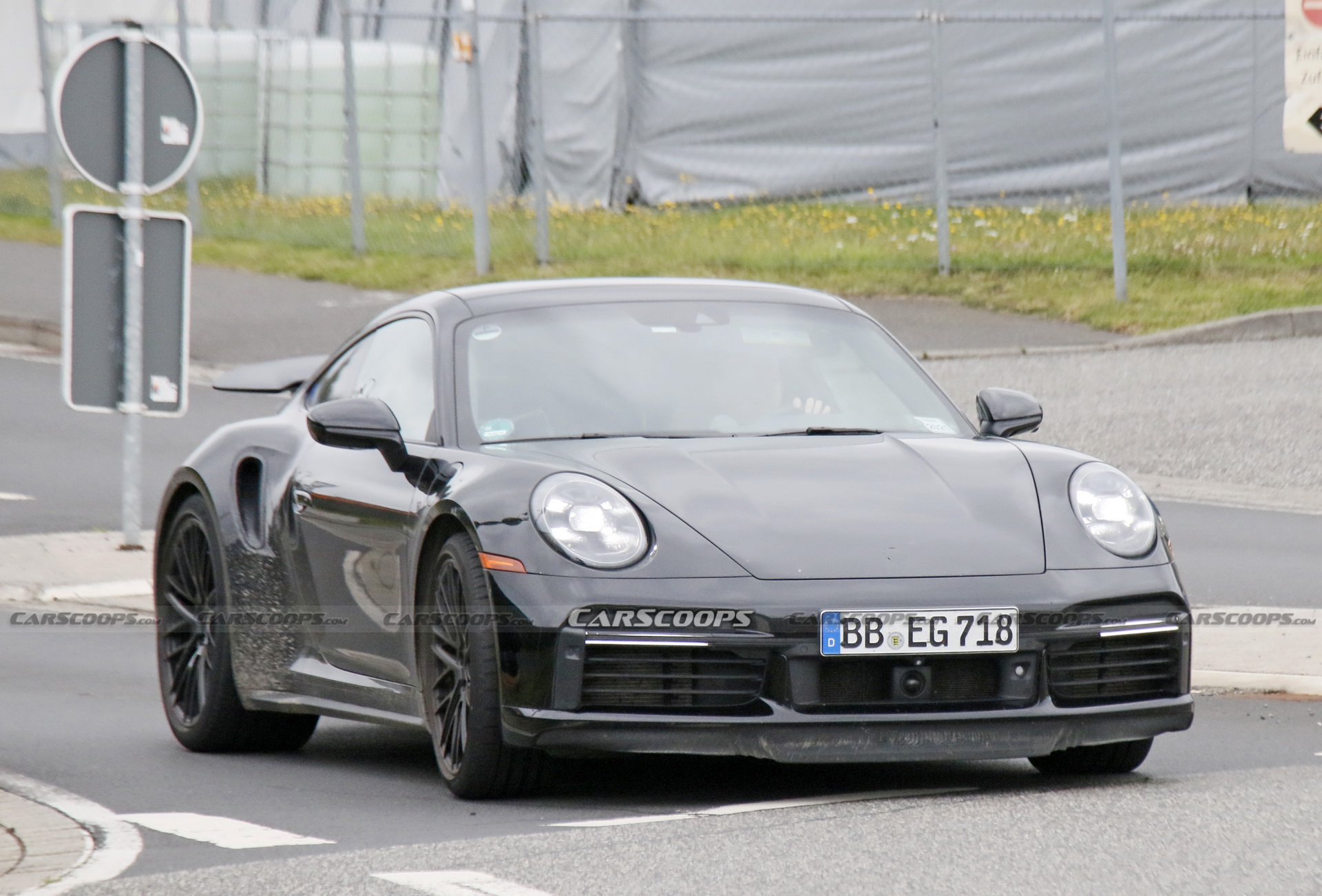 Porsche Is Testing What Appears To Be A 911 Turbo Hybrid At The ‘Ring