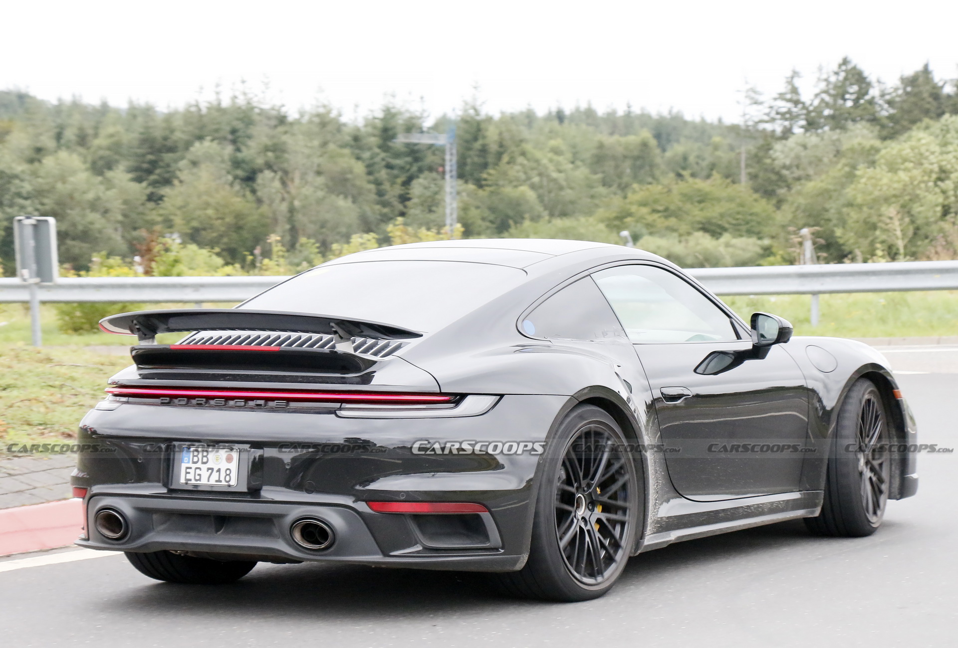 Porsche Is Testing What Appears To Be A 911 Turbo Hybrid At The ‘Ring