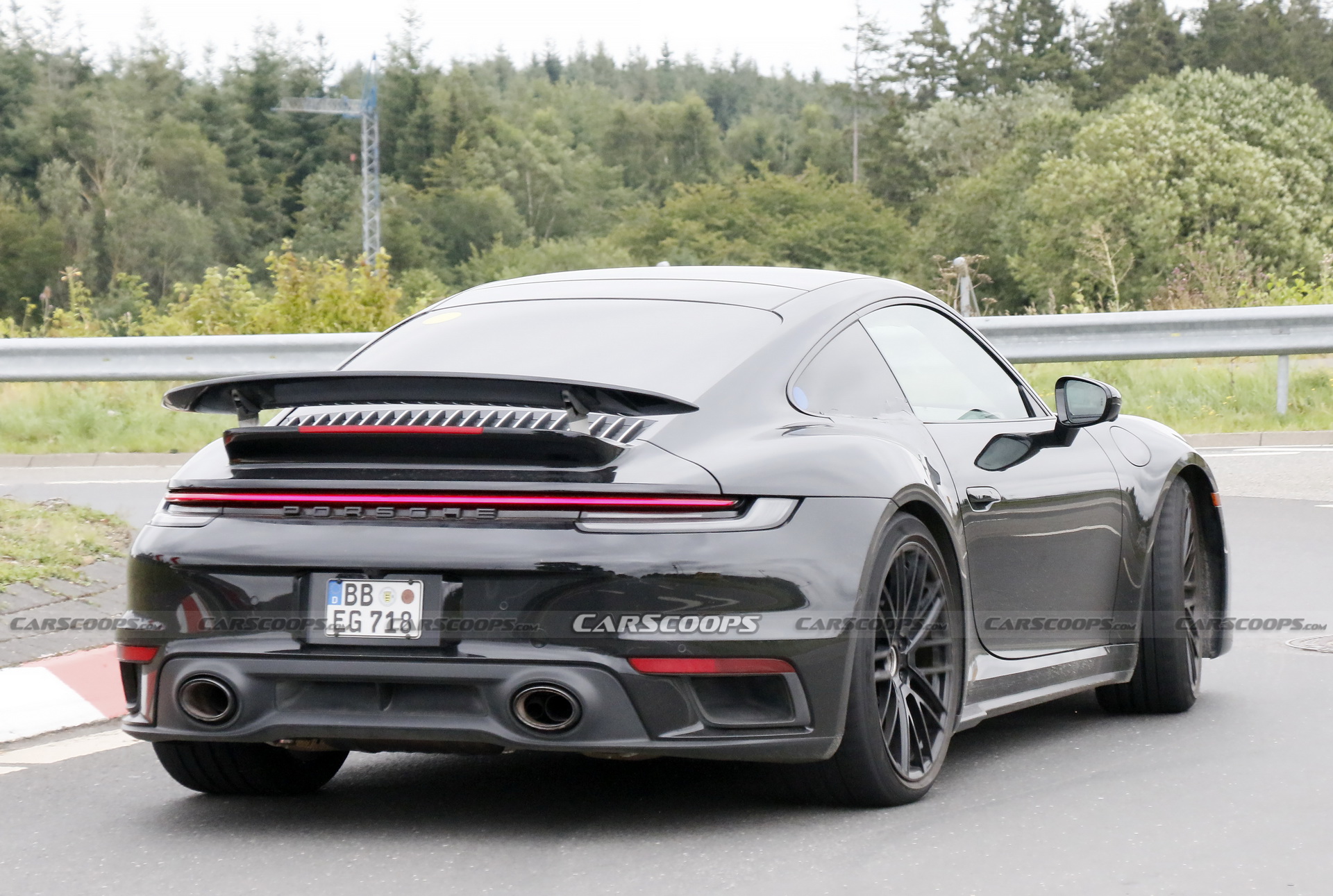 Porsche Is Testing What Appears To Be A 911 Turbo Hybrid At The ‘Ring