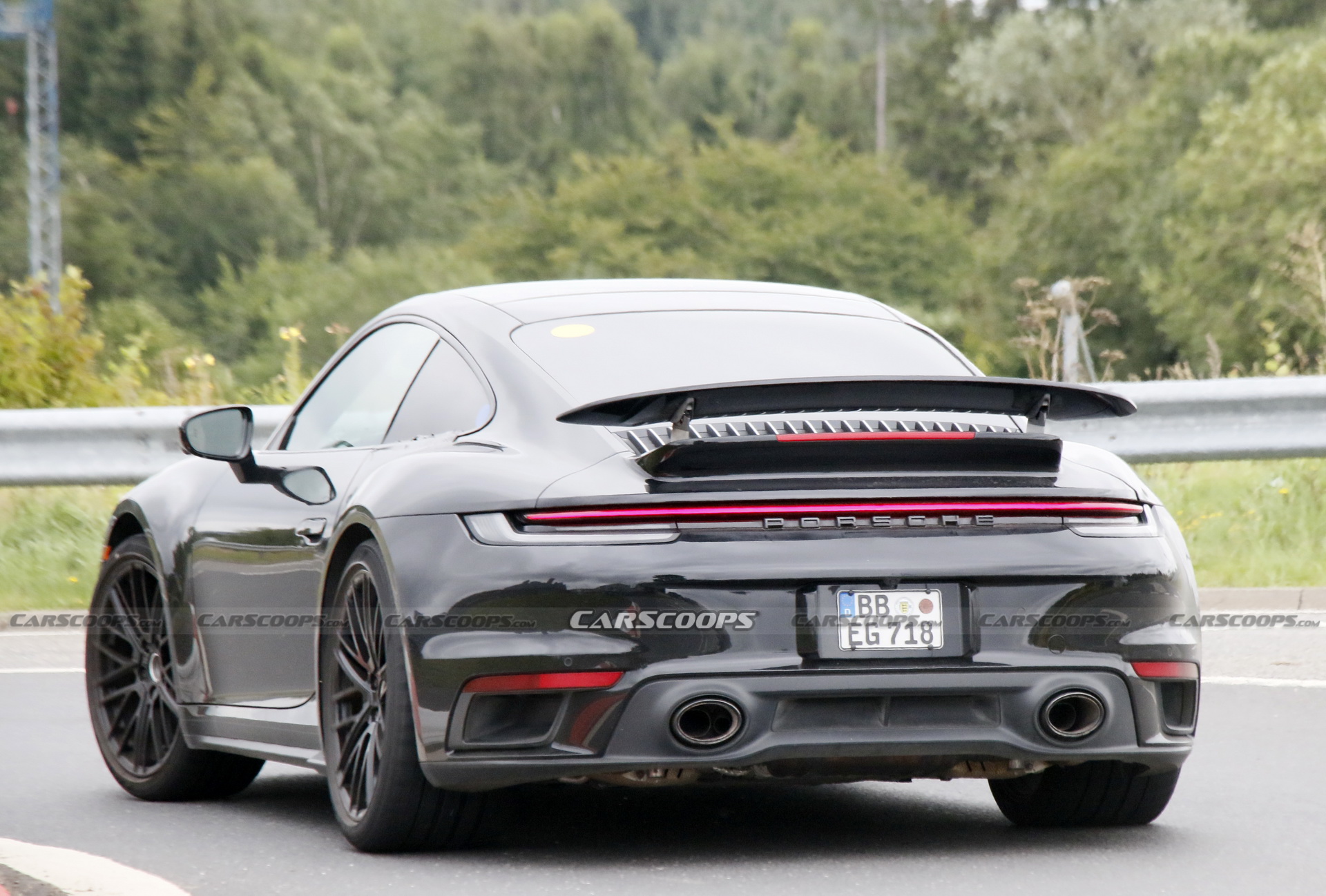 Porsche Is Testing What Appears To Be A 911 Turbo Hybrid At The ‘Ring