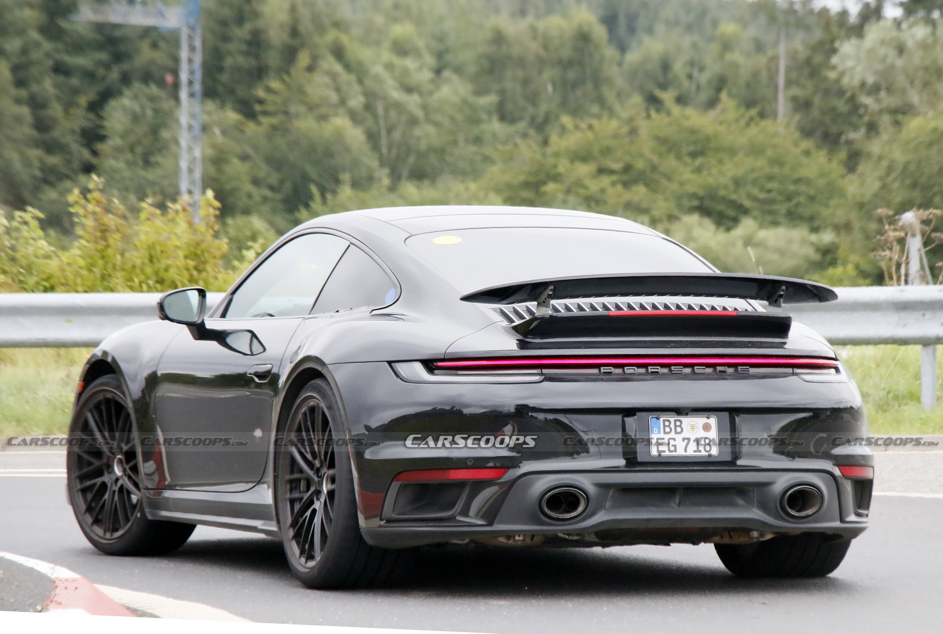 Porsche Is Testing What Appears To Be A 911 Turbo Hybrid At The ‘Ring